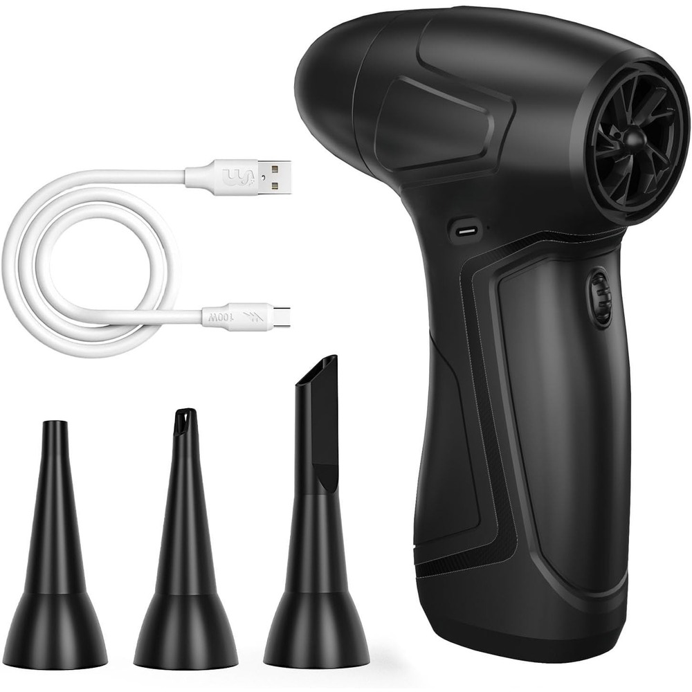 New Cordless Air Duster Rechargeable‎ Blower Adjustable Speed for PC Laptop Car